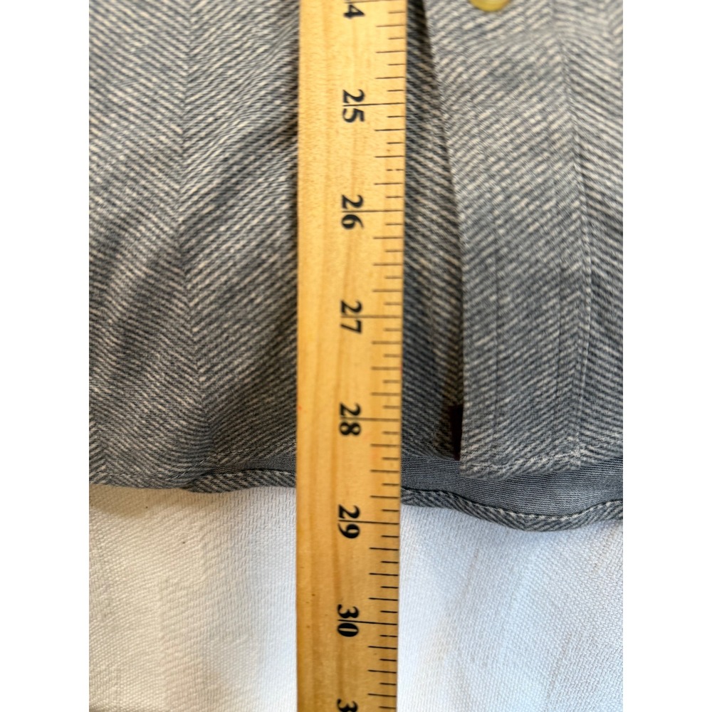 Alesbury Mens 3XL Gray Herringbone Button Down Shirt Long Sleeve Stitch Fix NEW - Picture 7 of 10